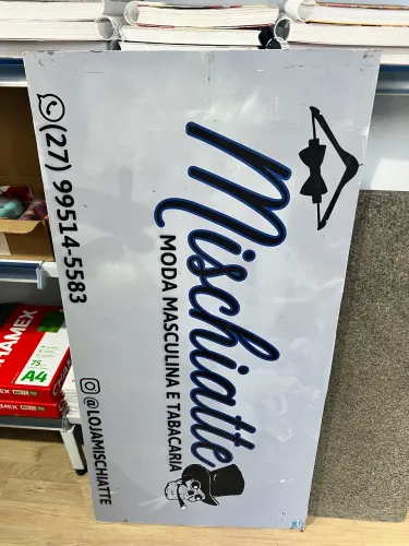 Placa de Acm com ou sem adesivo (leia)