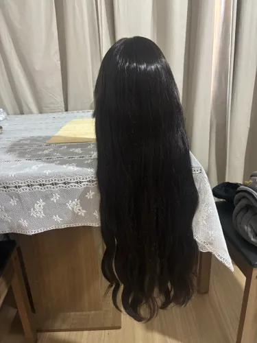 Lace cabelo humano 75cm repartição livre 5x5 300 de densidade