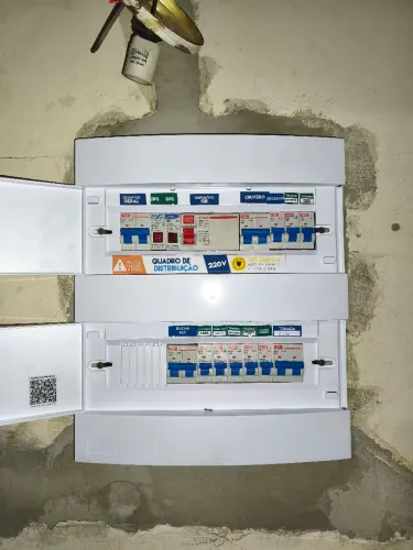 Montagem de quadros elétrico,serviço executado com segurança e de acordo com as normas