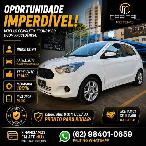 Ford KA 1.0 SEL Tivct Flex 5P 2017