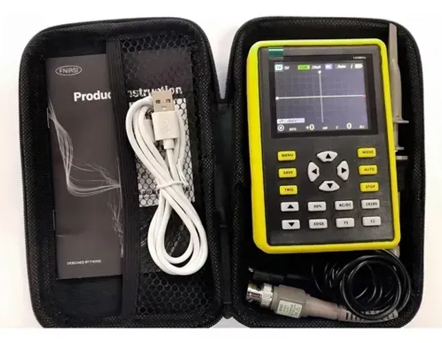Osciloscópio Fnirsi-5012h Digital Portátil Mini 100mhz 500ms