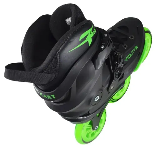 Patins Taxart volt 3 preto verde inline freestyle