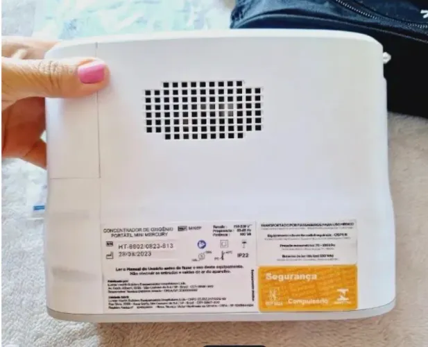 Concentrador de Oxigênio Portátil Mini Mercury kit