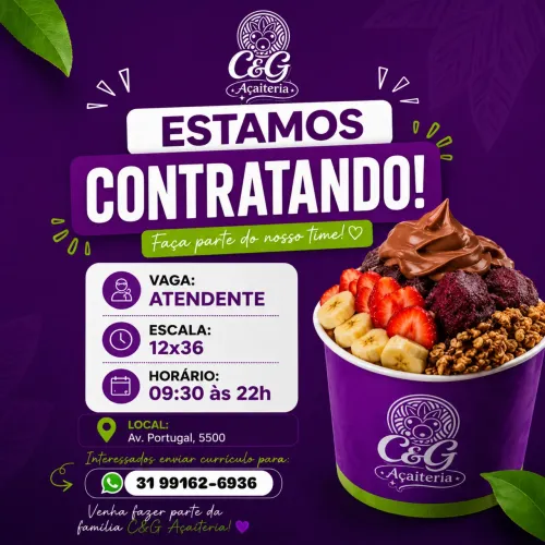 VAGA DE EMPEGO 12x36