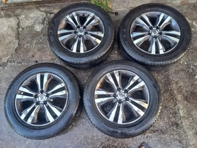 JOGO DE RODAS FIAT TORO 2023 - PNEUS NOVOS