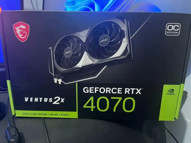 placa de vídeo rtx 4070 12gb dual fan msi