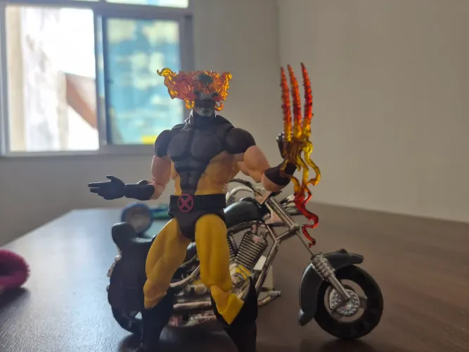 Wolverine Hellverine ct toys + moto custom
