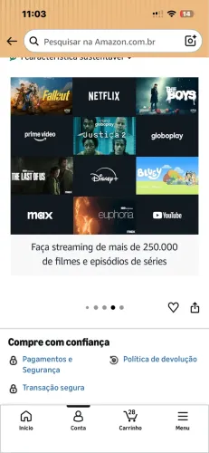 firetv stick 4K Milhares de filmes e séries em 4K Ultra HD