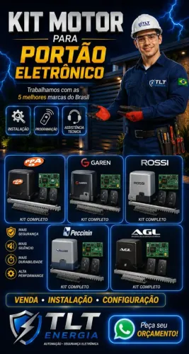 TEC câmera e portão eletro