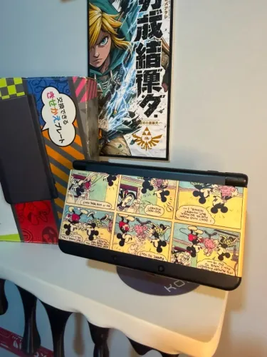 New Nintendo 3DS Japones Desbloqueado Completo com Case e Caixa