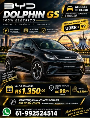 Aluguel de Carros para Uber e 99