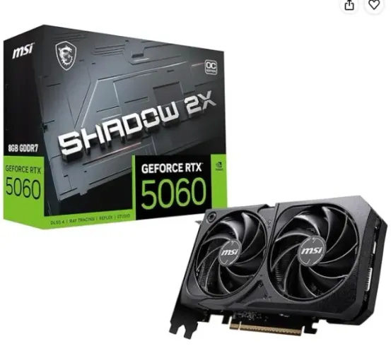RTX 5060 MSI BLACK 2X VENTUS OC 8GB