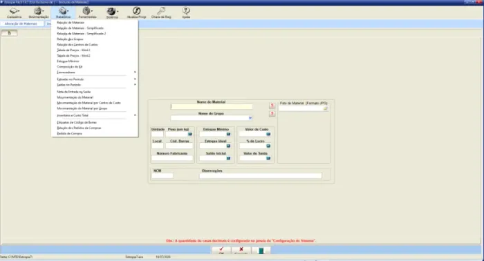 Sistema Controle de Esqueto Simples Funcional