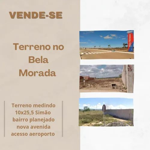 Vendo terreno no bela morada