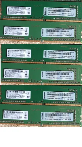 6 memórias DDR4 4GB 2666MHz