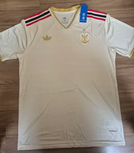 Camisa masculina flamengo DOURADA
