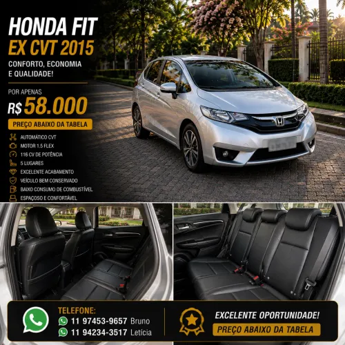 Honda Fit Ex/s/ex 1.5 Flex/flexone 16V 5P Aut. 2015