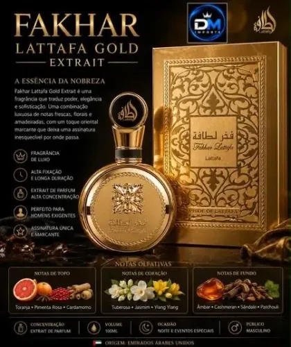 Perfume Lataffa Fakhar Gold 100Ml