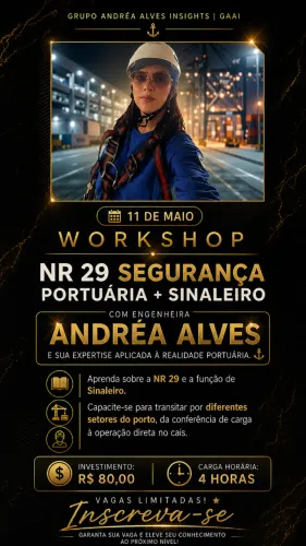 NR 29 SEGURANÇA PORTUÁRIA + SINALEIRO ( WORKSHOP )