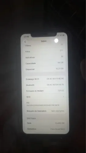 Vendo iPhone 11, Face ID off, bateria 75/80, tela perfeita, câmera funcionando tudo