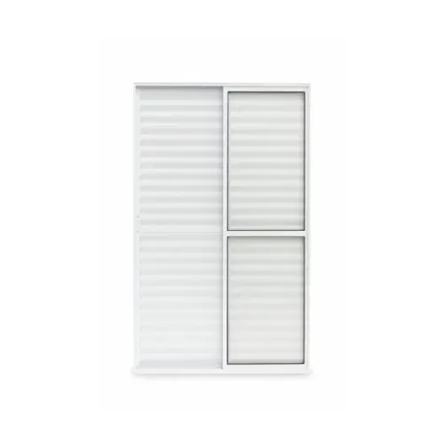 PORTA DE ALUMÍNIO BALCÃO 3 FOLHAS - LINHA 20 COM TRINCO - R$1.396,00