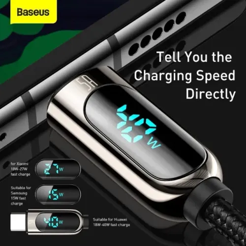 Cabo USB Tipo-C Baseus 40W 2 metros