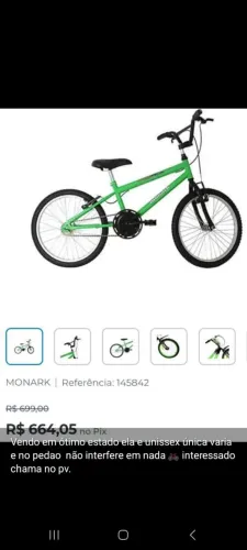 Vendo bicicleta semi nova
