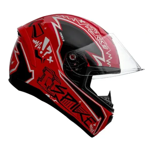 CAPACETE PEELS SPIKE 2 STK VERMELHO E PRETO