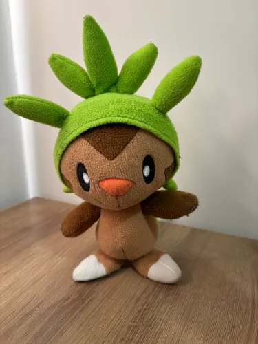 Pelúcia Chespin Original Tomy Pokémon - Oficial Nintendo usado 