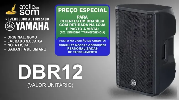 Dbr12 Yamaha Monitor Ativo Original Garantia 1 Ano
