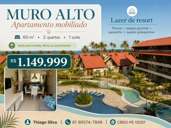 Flat Em Muro Alto