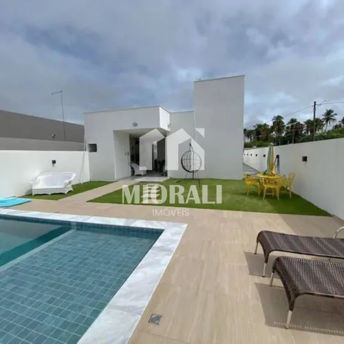 TM - Casa 3 quartos com suíte e piscina no Residencial Acquaville Paripueira a 300 metros