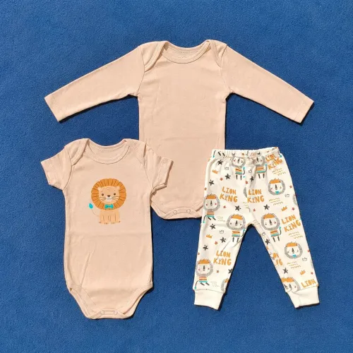 Kit Body Bebê 3 Peças - R$ 39,90 | P ao GG | Menino e Menina