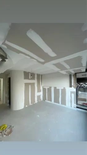 Parede de Drywall com Curva | Divisórias e Acabamento Moderno