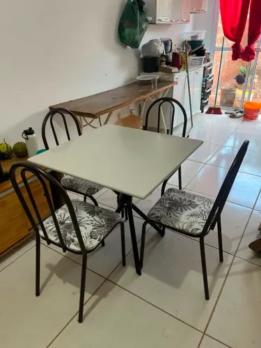 Mesa 4 Cadeiras Nova Produto Na Caixa/Entrega É Montagem Grátis Loja RL Moveis