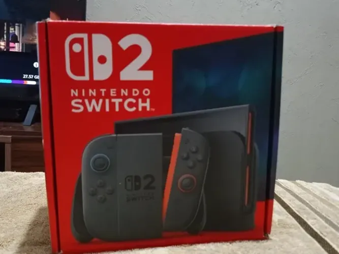 Nintendo Switch 2 (Com pelicula Protetora, case e dois jogos digitais)
