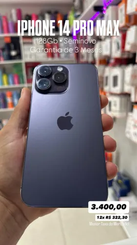 14 ProMax- Seminovo- 128Gb