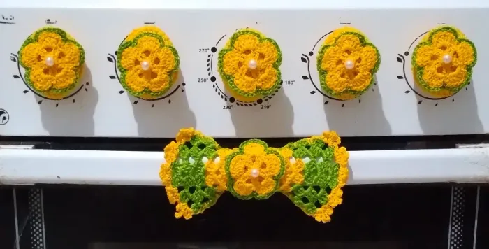 Kit Para Fogão Crochê