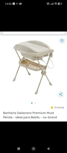 Vendo banheira Galzerano com suporte e trocador usada