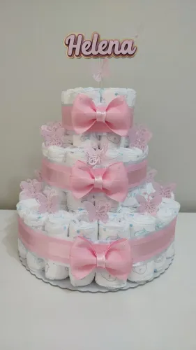 Bolo de Fraldas Personalizado