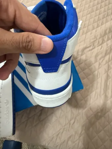 ADIDAS FORUM MID (ORIGINALS) BRANCO/AZUL - TAM 40 BR