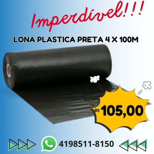 Lona Plástica Preta