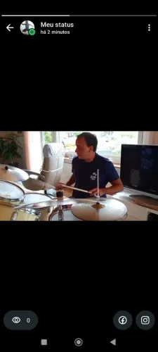 Disponível para tocar bateria, vários ritmos, toco também zabumba, cajon e violão solo