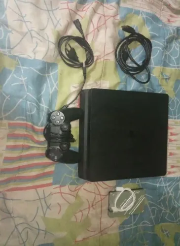 Ps4 slim 500gb desbloqueado + hd externo com jogos