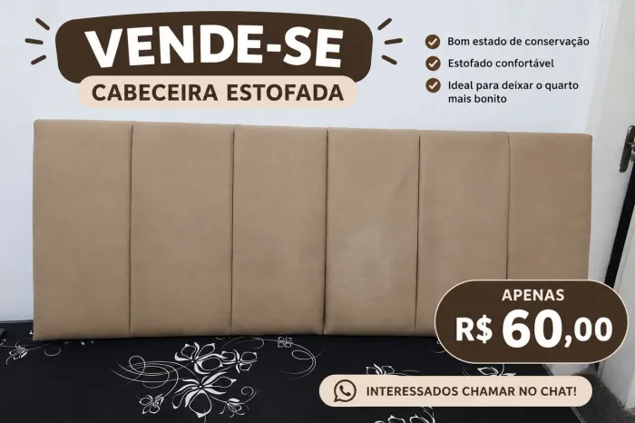 Vende se cabeceira estofada