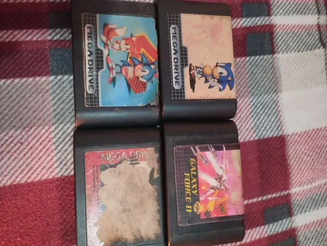 Lote cartuchos originais mega drive