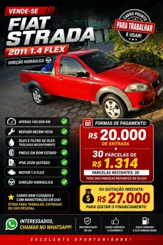 Fiat Strada Working 1.4 MPI Fire Flex 8V CS 2011