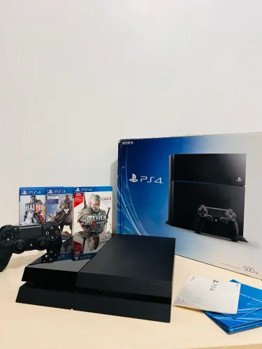 PS4 Fat Jet Black 500GB