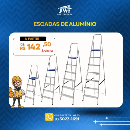 ESCADA DE ALUMÍNIO (MOR) COM PROMOÇÃO IMPERDÍVEL