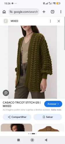 Casaco de tricô 